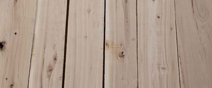 Glacial Rustic Hickory Hardwood Lumber