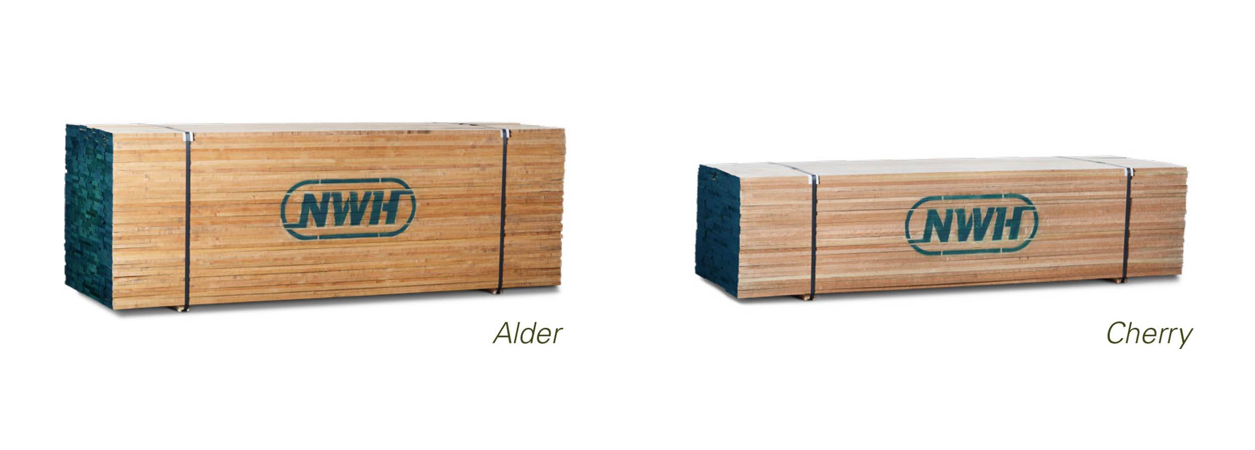 NWH Alder and Cherry Hardwood Lumber Packs