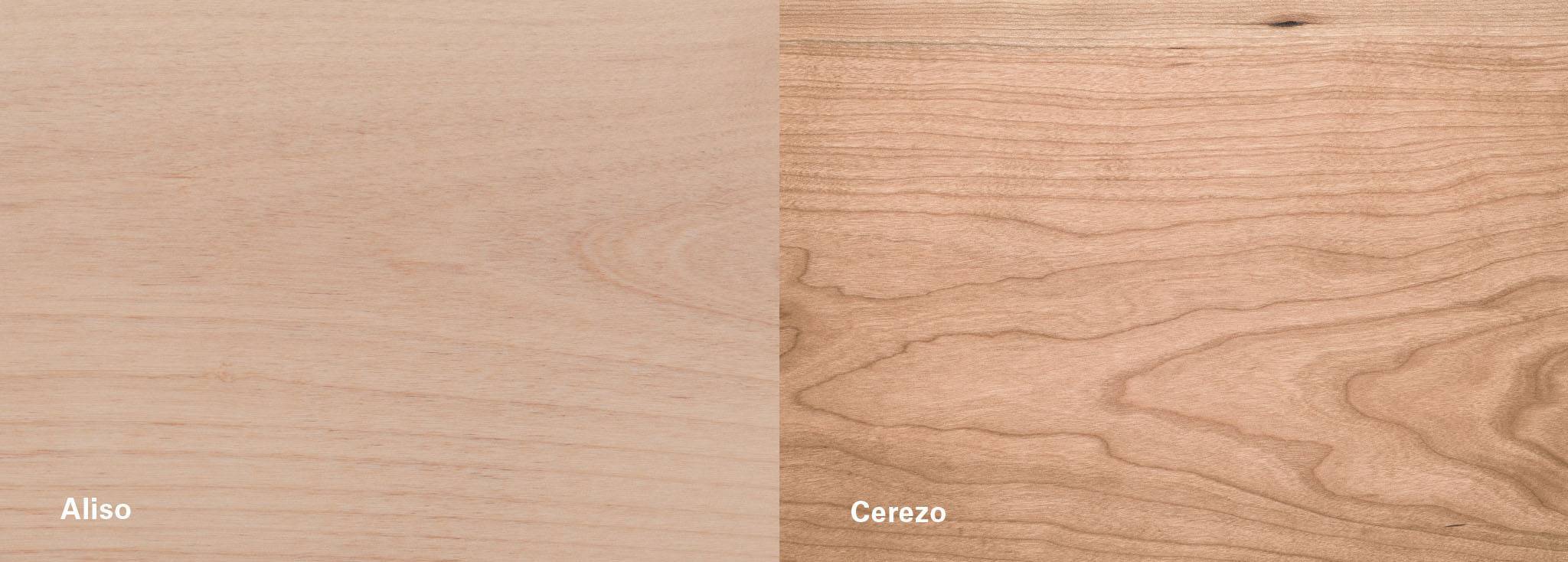 Alder and Cherry Hardwood Swatches