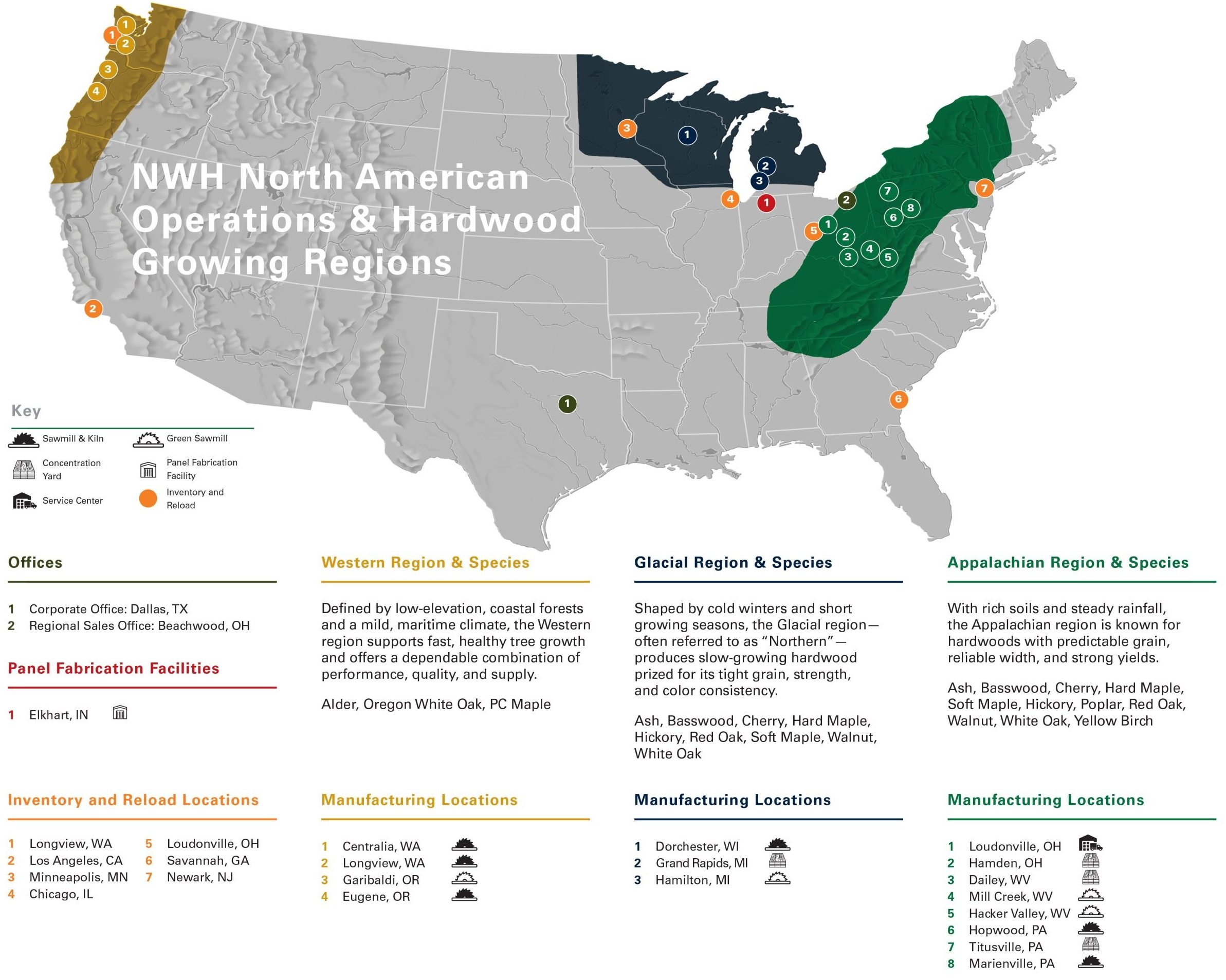 NWH Locations Map