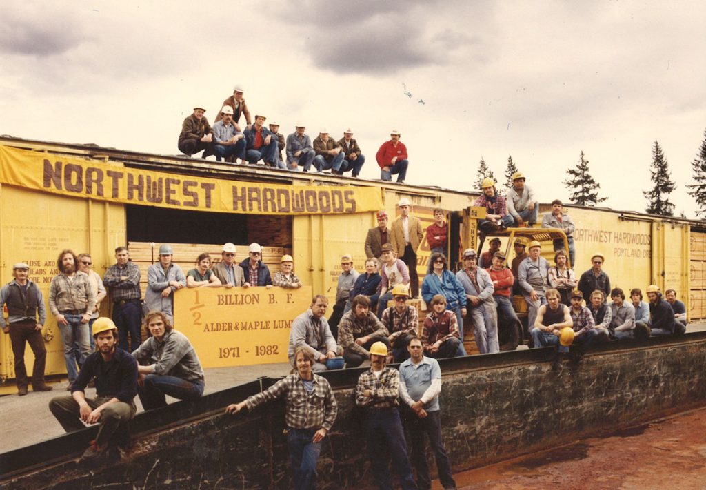 1982 Portland, OR -Half Billion BF Northwest Hardwoods Photo