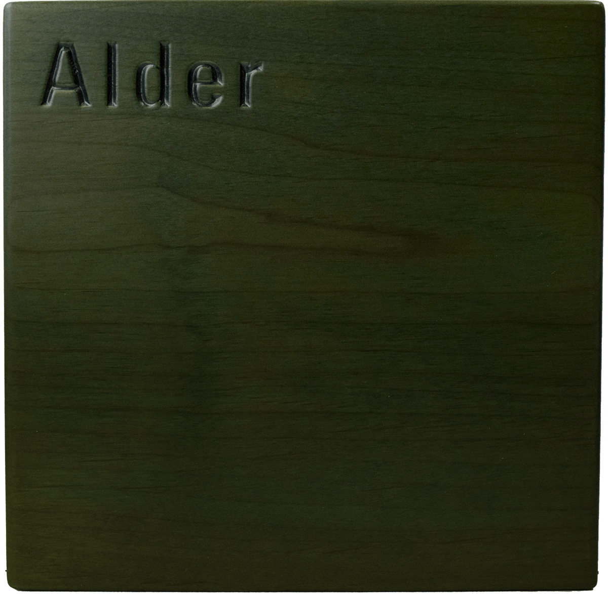 Alder – Green Stain Alder - Green Stain