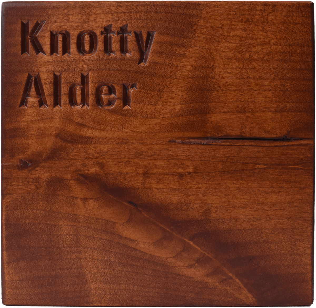 Knotty Alder-Cherry Stain Knotty Alder-Cherry Stain