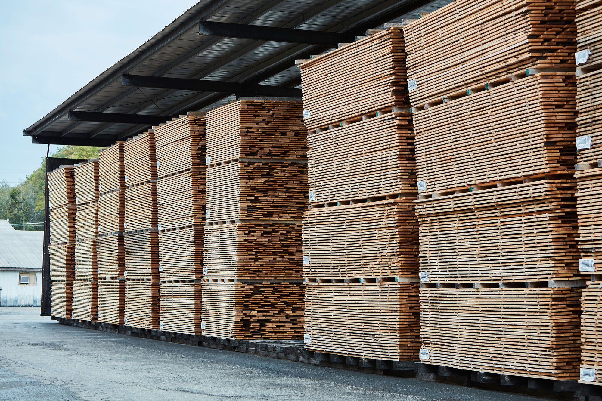 Air Dry Lumber Yard at NWH Titusville, PA Air Dry Lumber Yard at NWH Titusville, PA