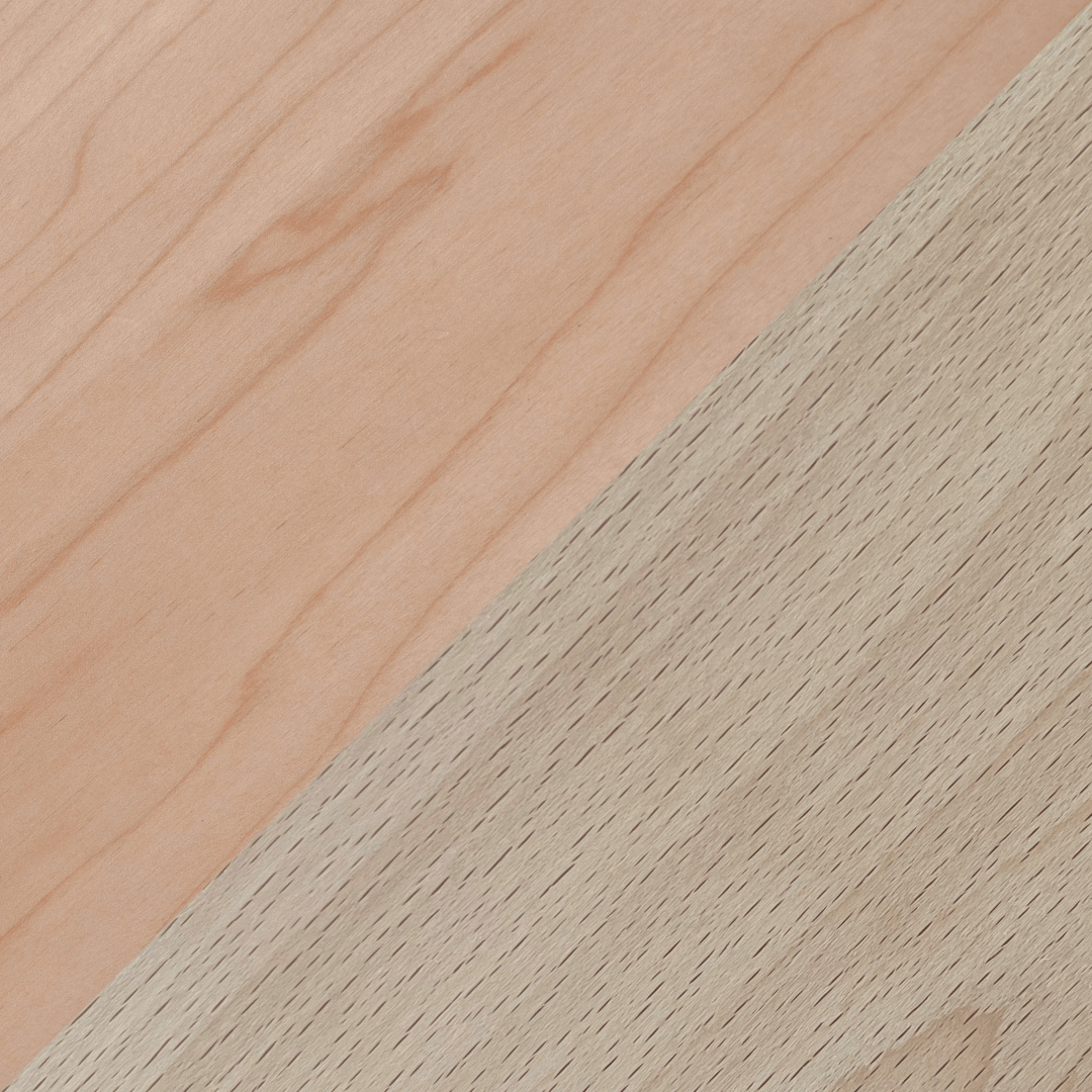 Comparison Swatches - PC Maple vs European Beech