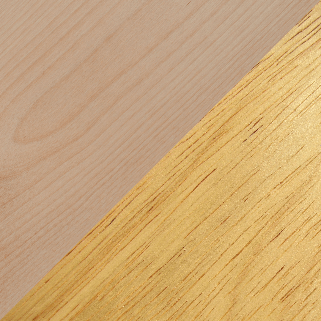 Comparison Swatches - Alder vs Rubberwood