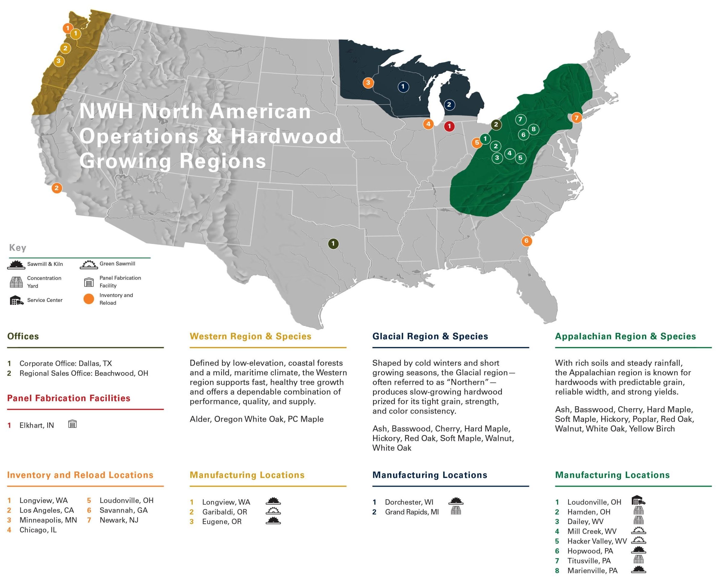NWH Locations Map