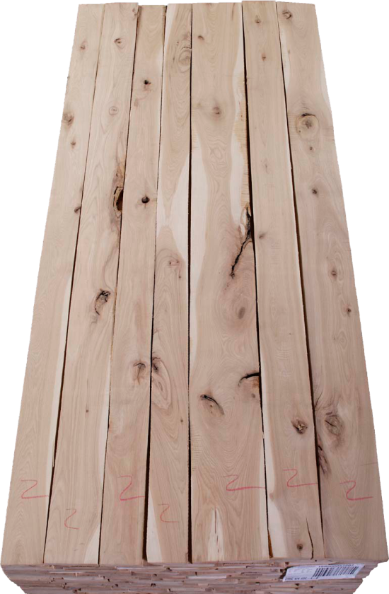 Glacial Hickory #2A Hardwood Lumber
