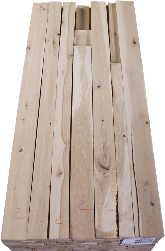 Glacial Hickory #2A Hardwood Lumber