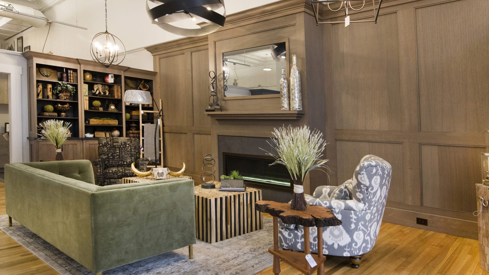 Cerused Living Room 2 - Walker Woodworking